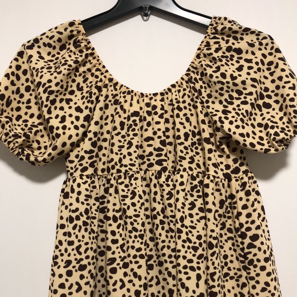 Baby doll dress, cheetah print - Picture 3 of 3